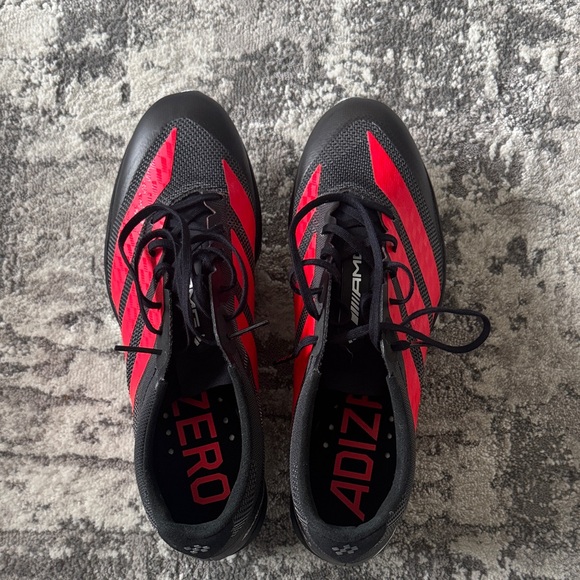 adidas Adizero Mercedes AMG Men's Black and Red Athletic Running Shoes